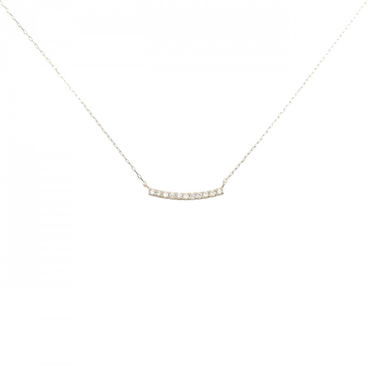 【リメイク】K18YG ダイヤモンド ネックレス 0.10CT