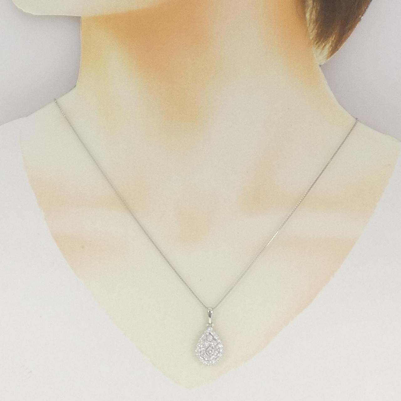 PT900/PT850 ダイヤモンド ネックレス 1.05CT