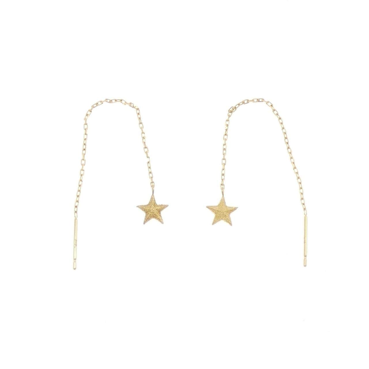 K18YG スター ピアス