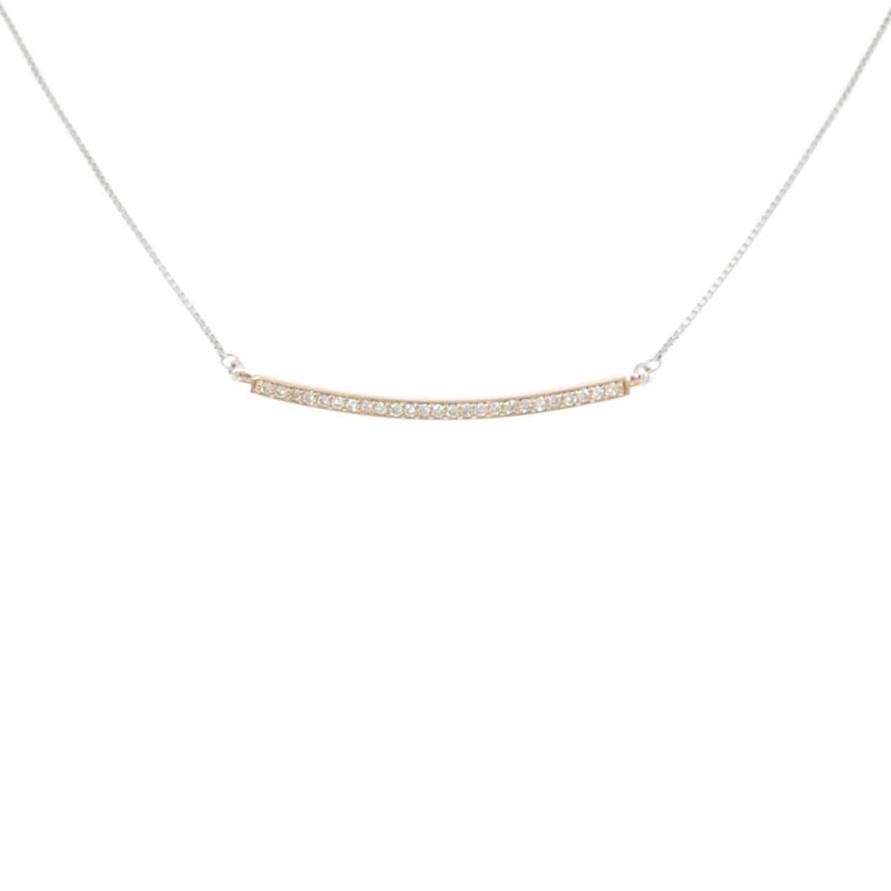 K18PG/K18WG ダイヤモンド ネックレス 0.17CT