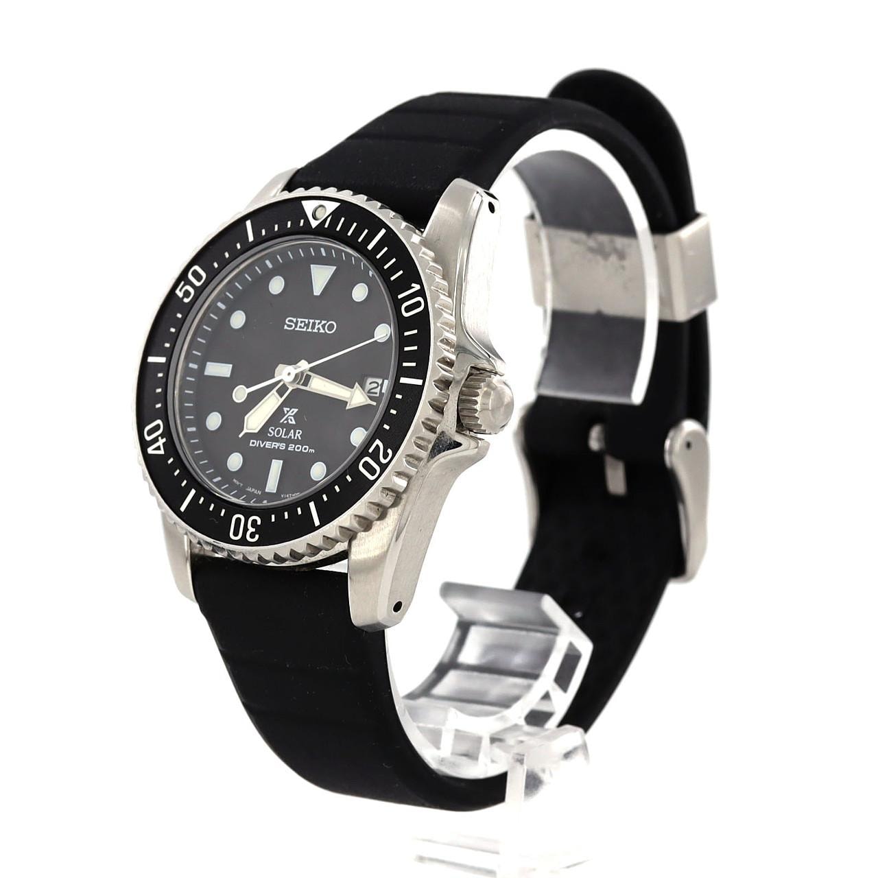 セイコー プロスペックス V147-0CS0/SBDN075 SS ソーラークォーツ