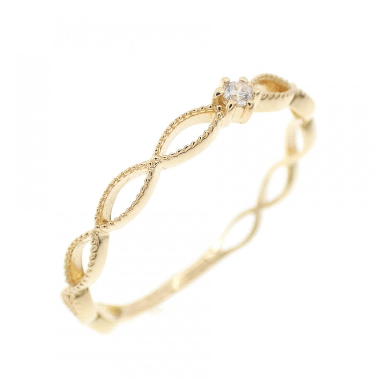 K18YG ダイヤモンド リング 0.01CT