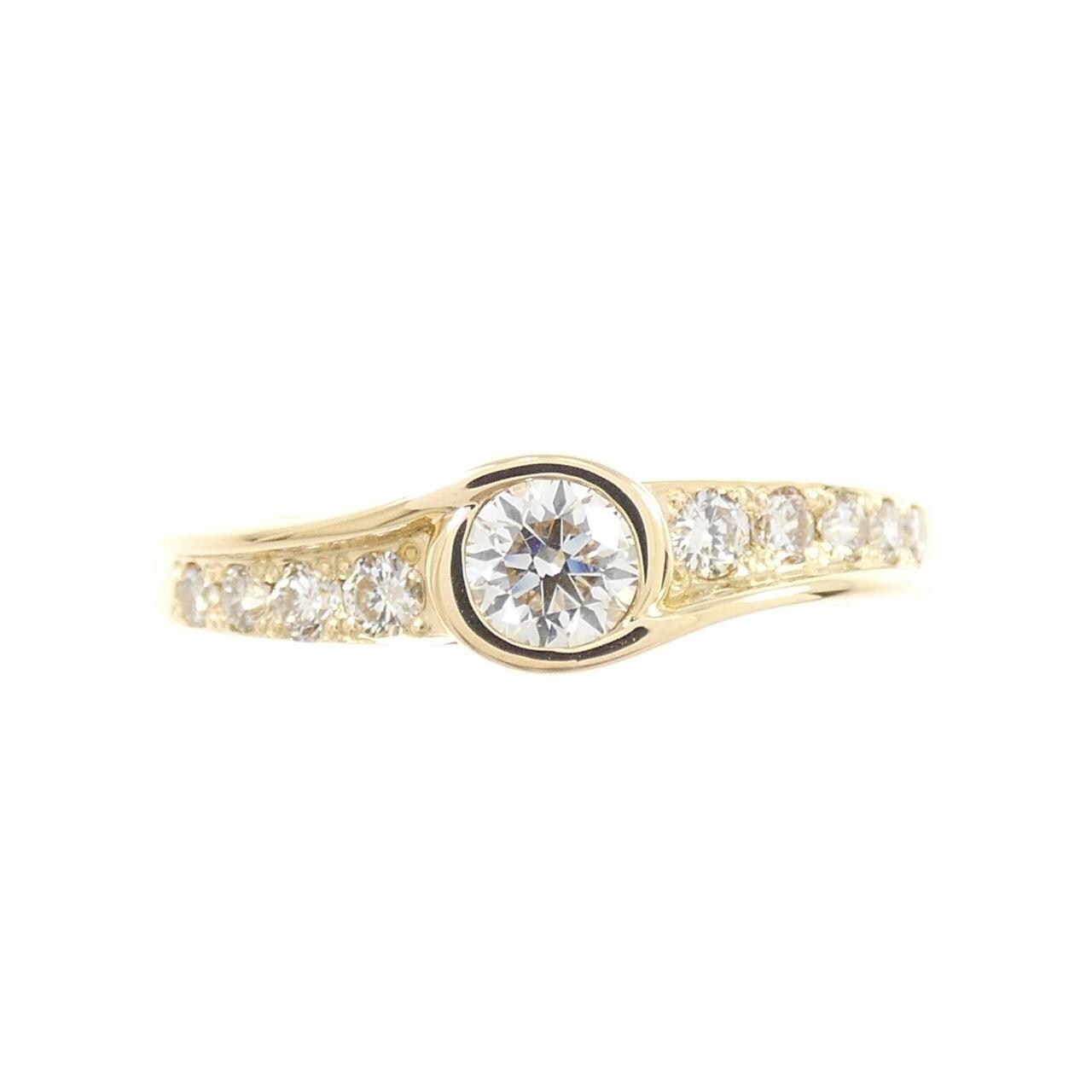 K18YG ダイヤモンド リング 0.20CT