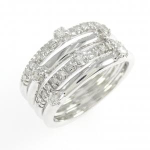 K18WG ダイヤモンド リング