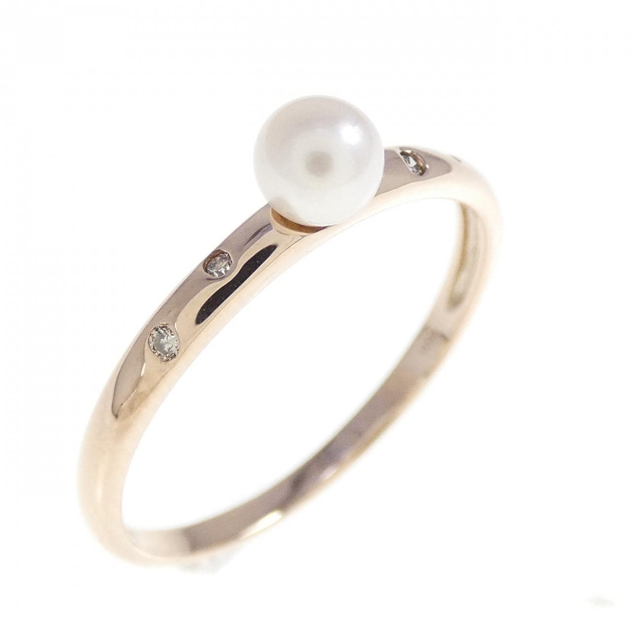 K10PG Akoya pearl ring 3.9mm