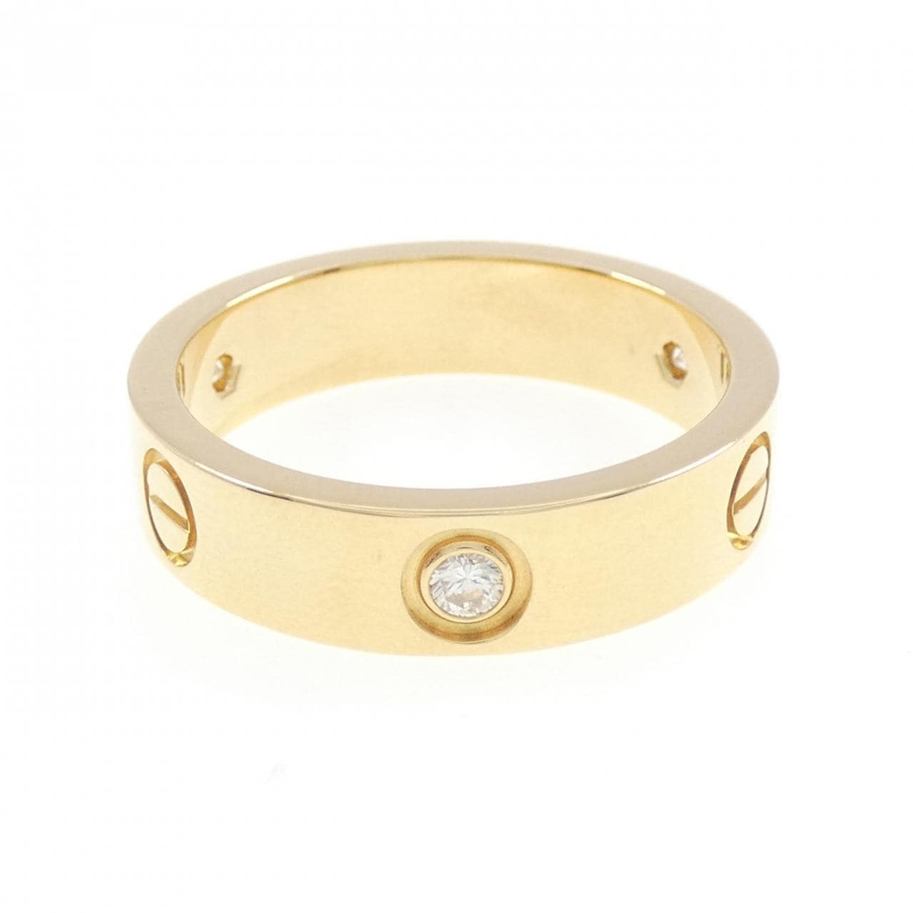 カルティエ ラブ ハーフダイヤ リング