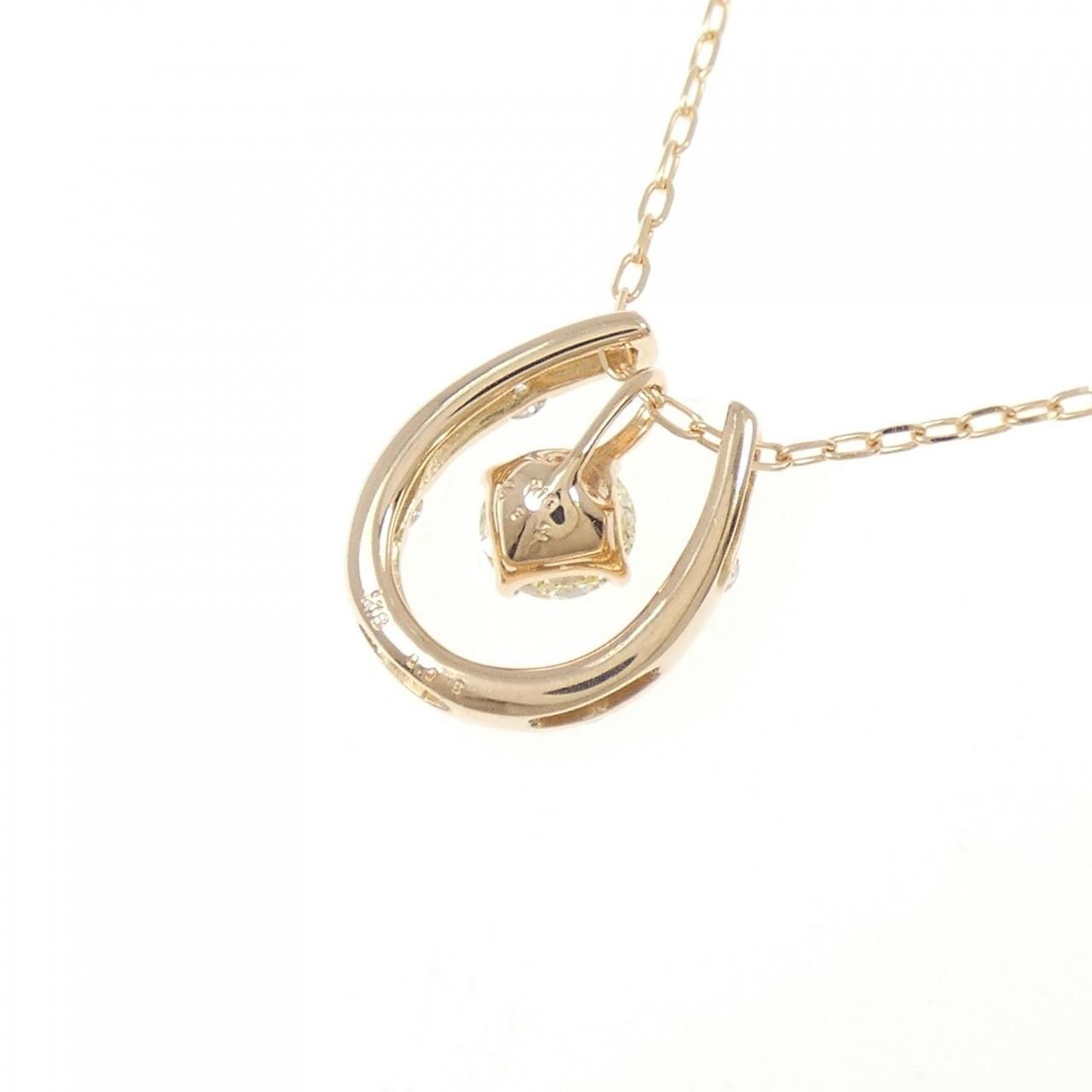 K18PG ダイヤモンド ネックレス 0.32CT