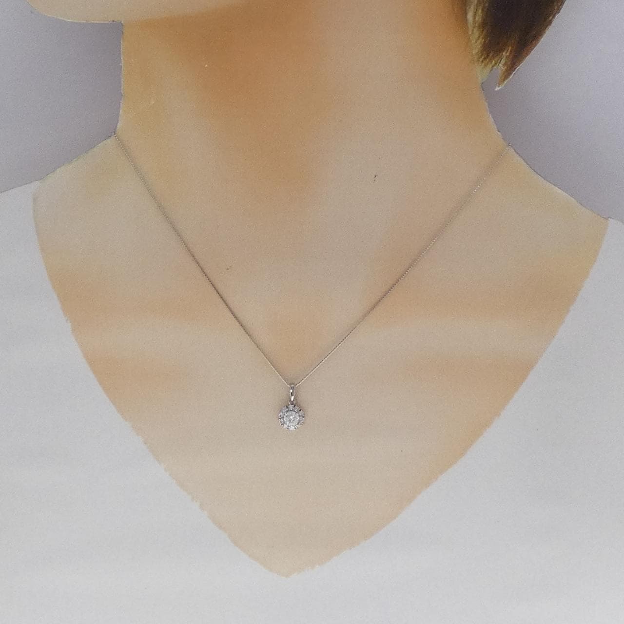 PT900/PT850 ダイヤモンド ネックレス 0.51CT