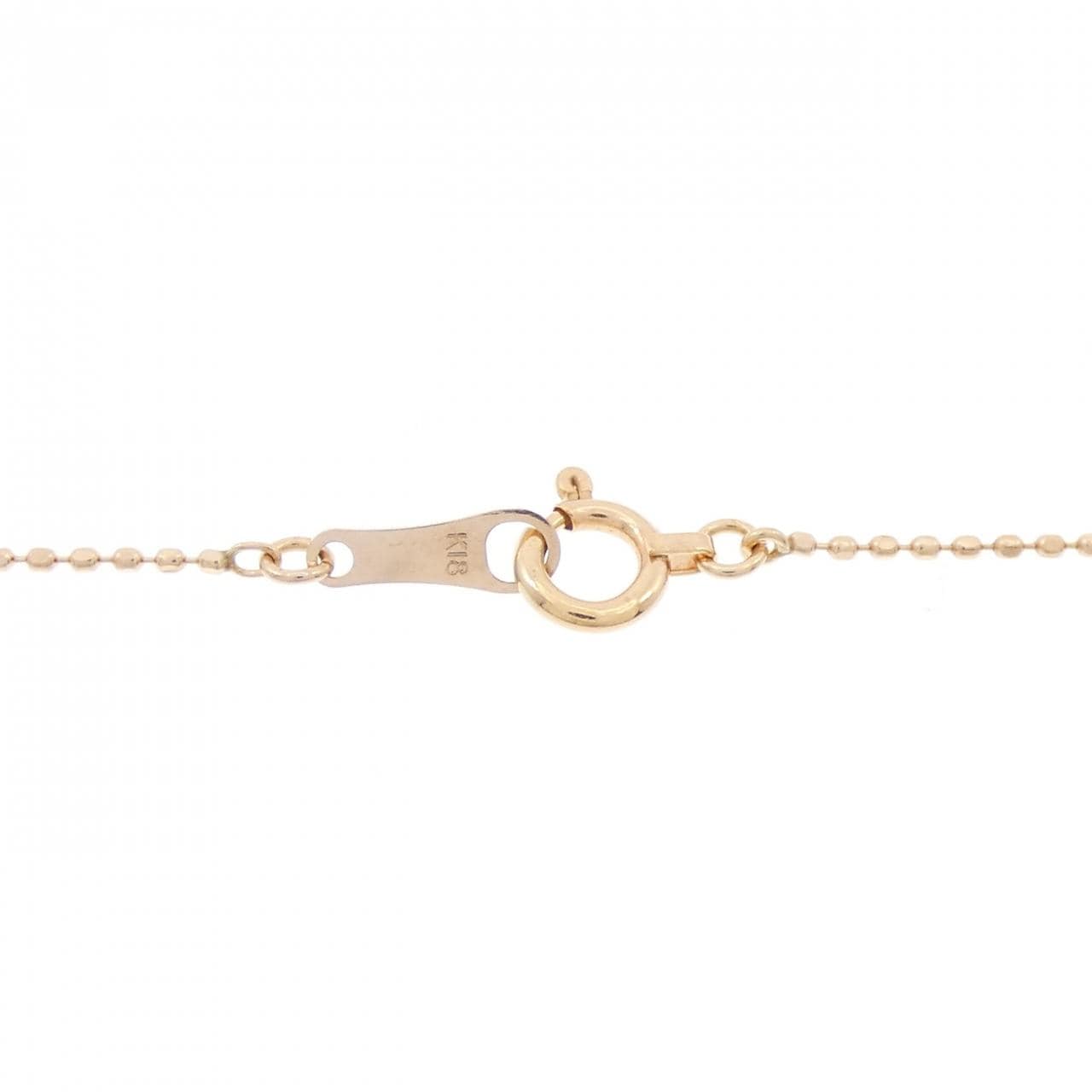 K18PG クロス ダイヤモンド ネックレス 0.30CT