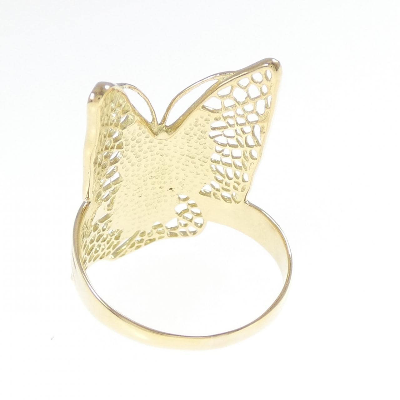 K18YG バタフライ リング