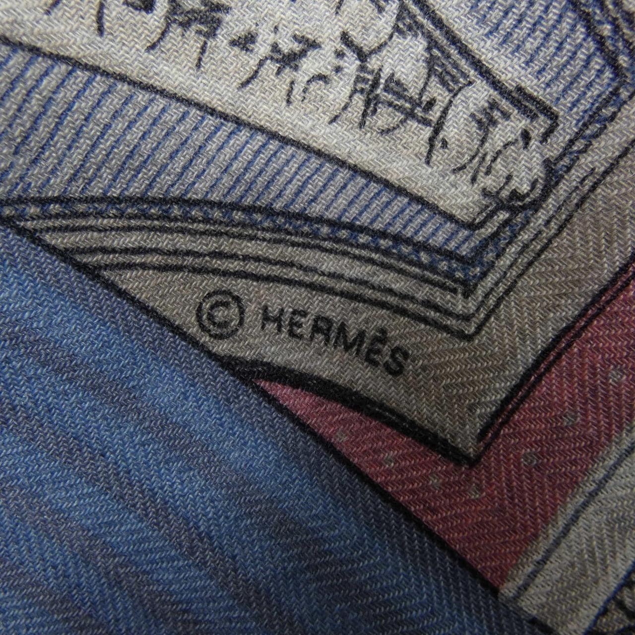 エルメス HERMES GRAND THEATRE NOUVEAU H243761S カレジェアン140 ショール