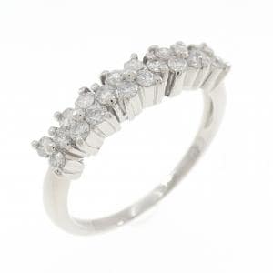 PT900 フラワー ダイヤモンド リング 0.40CT