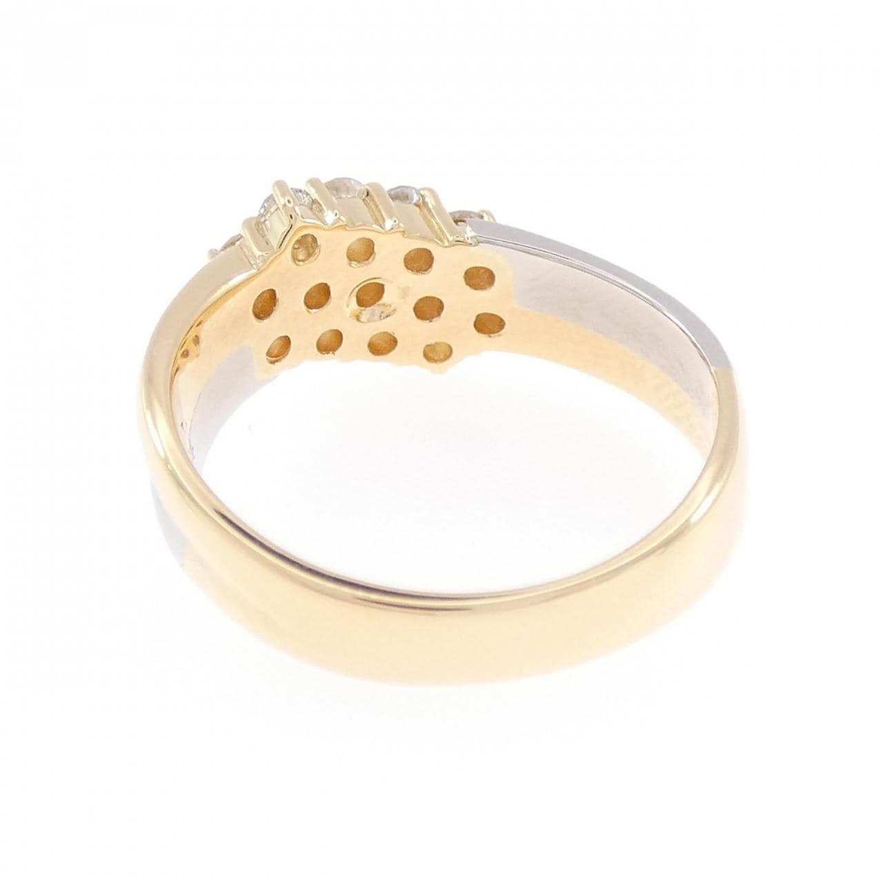 K18YG/PT ダイヤモンド リング 0.54CT