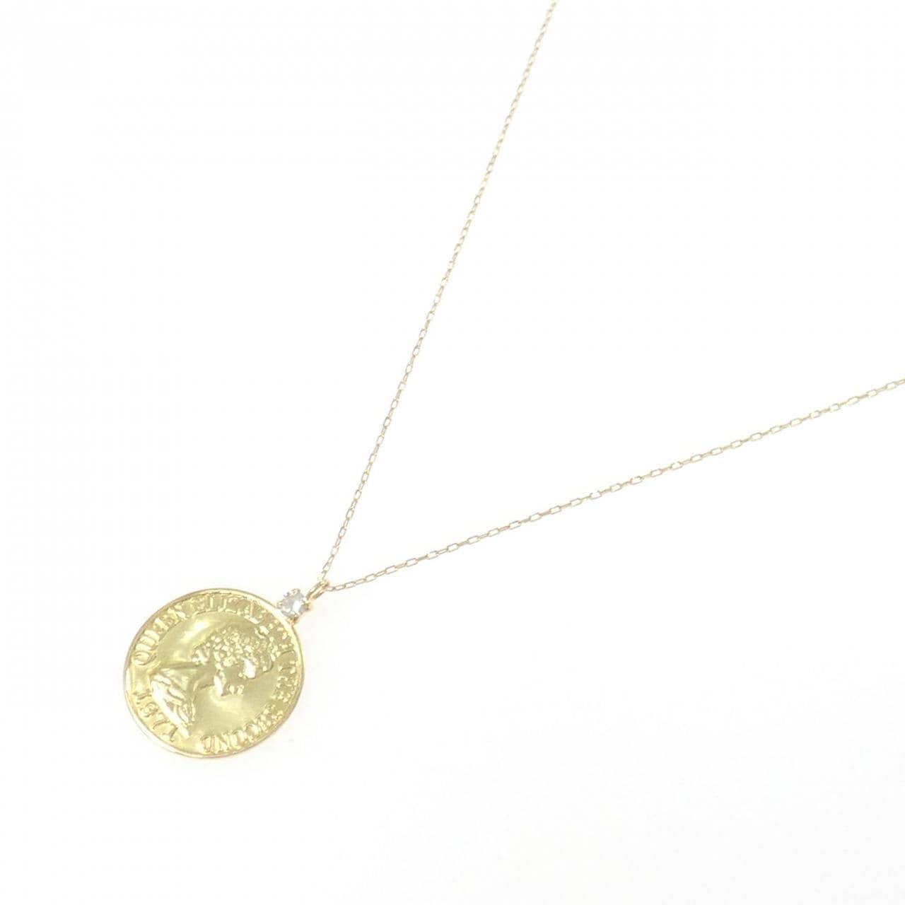 K18YG ダイヤモンド ネックレス 0.03CT