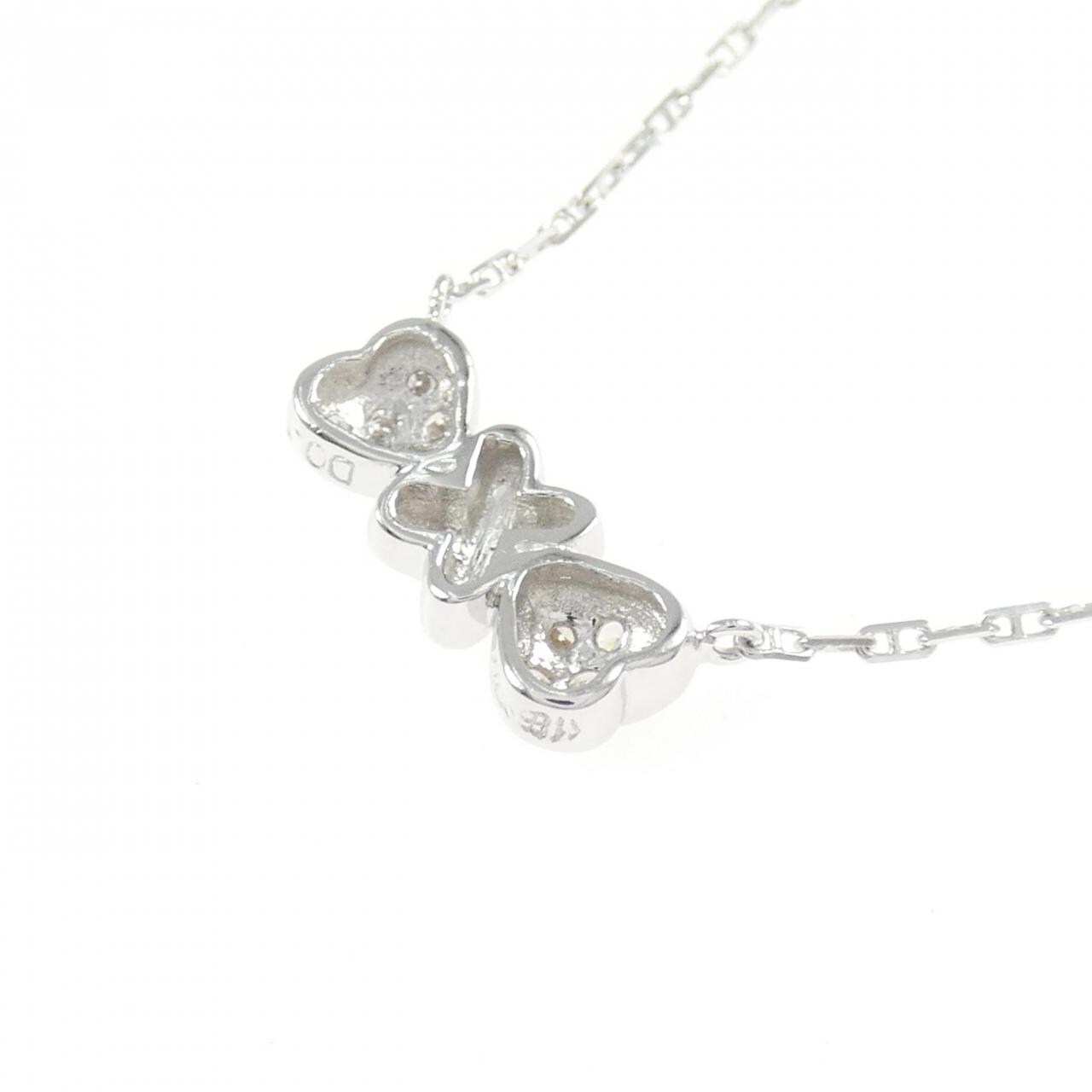 750WG ダイヤモンド ネックレス 0.11CT