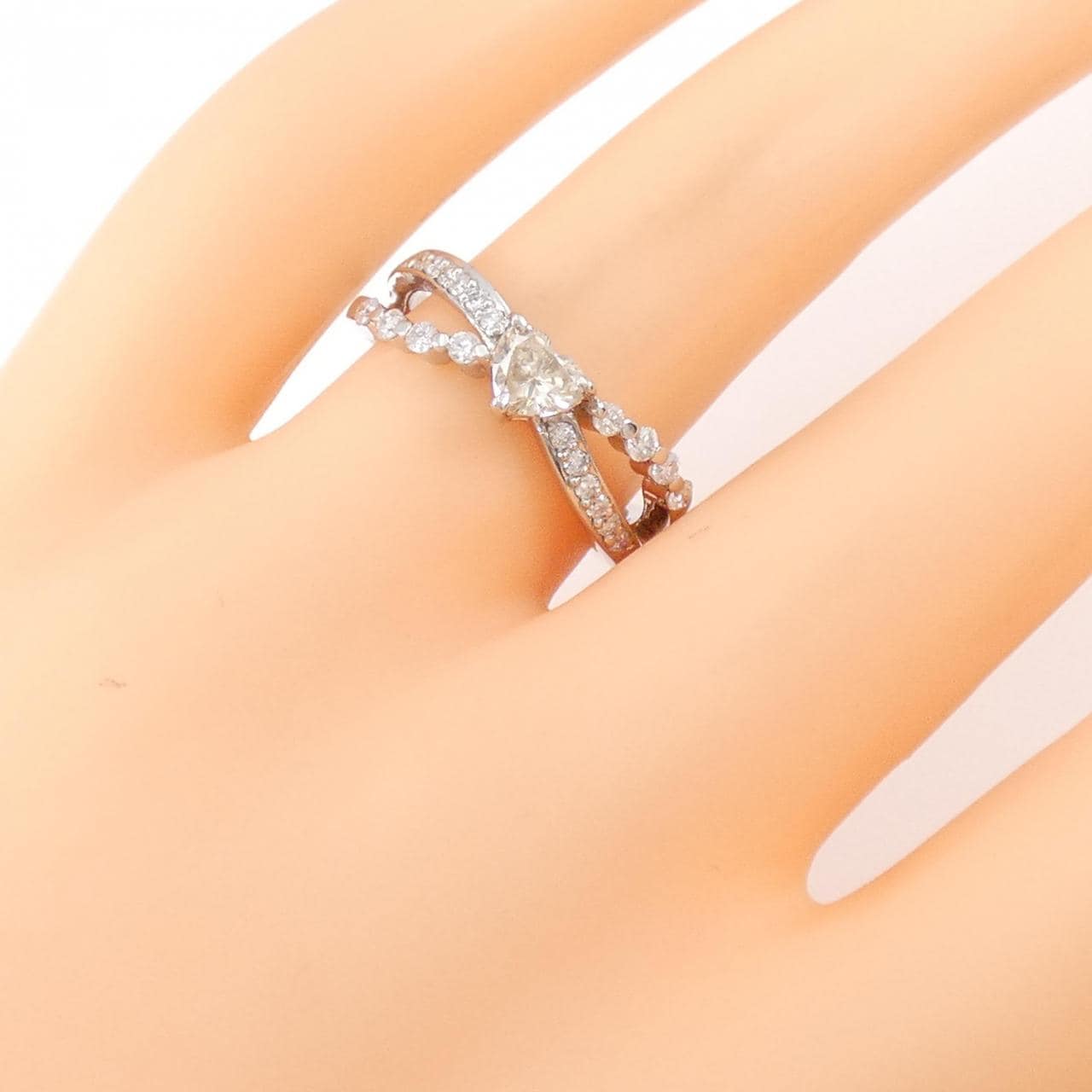 PT Heart Diamond Ring 0.350CT