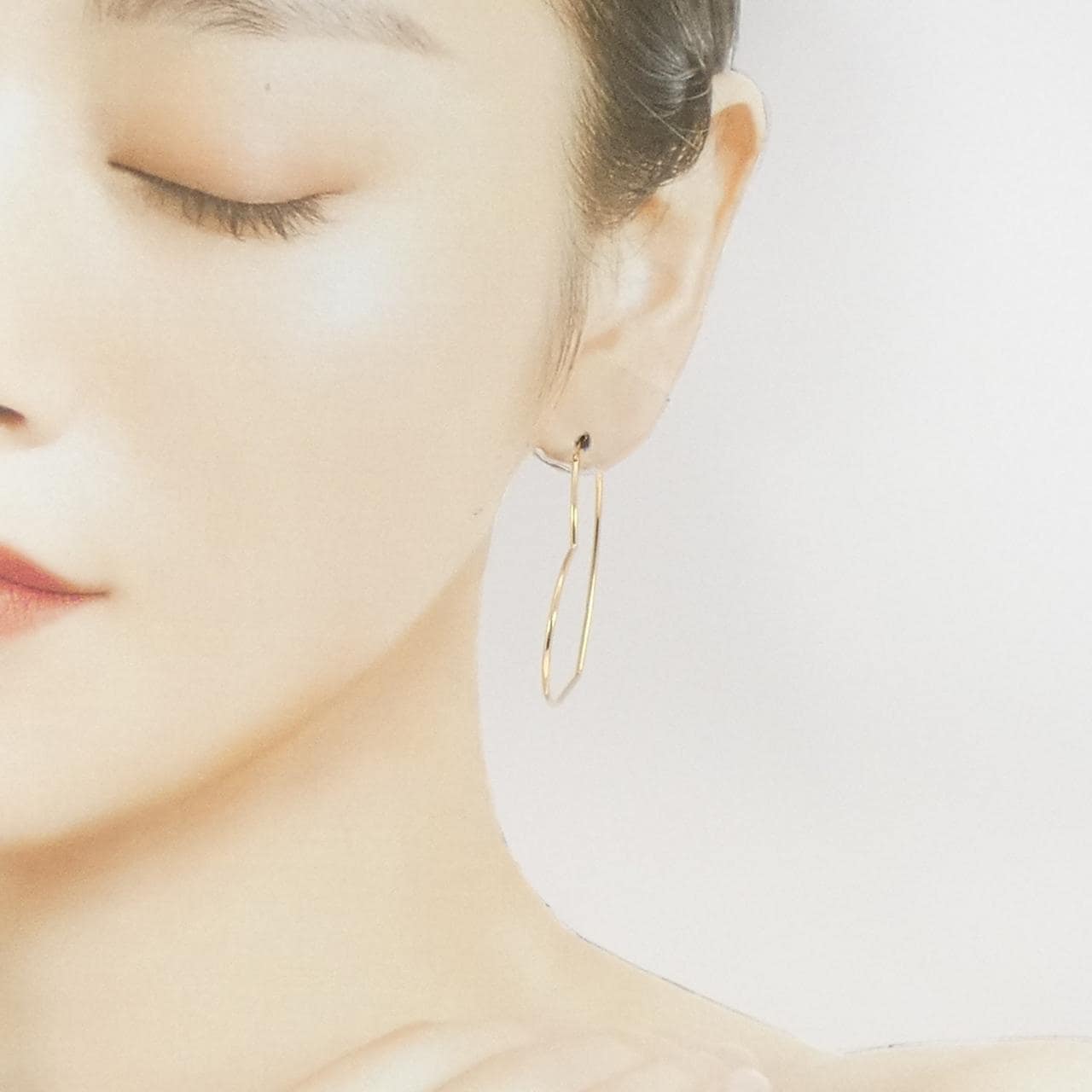 スタージュエリー K18YG ハート ピアス