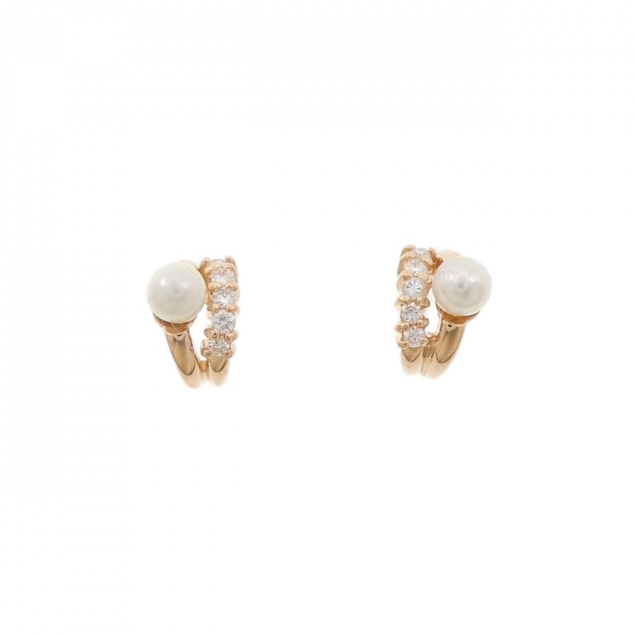 K18PG/K18YG アコヤパール ピアス 3.4mm