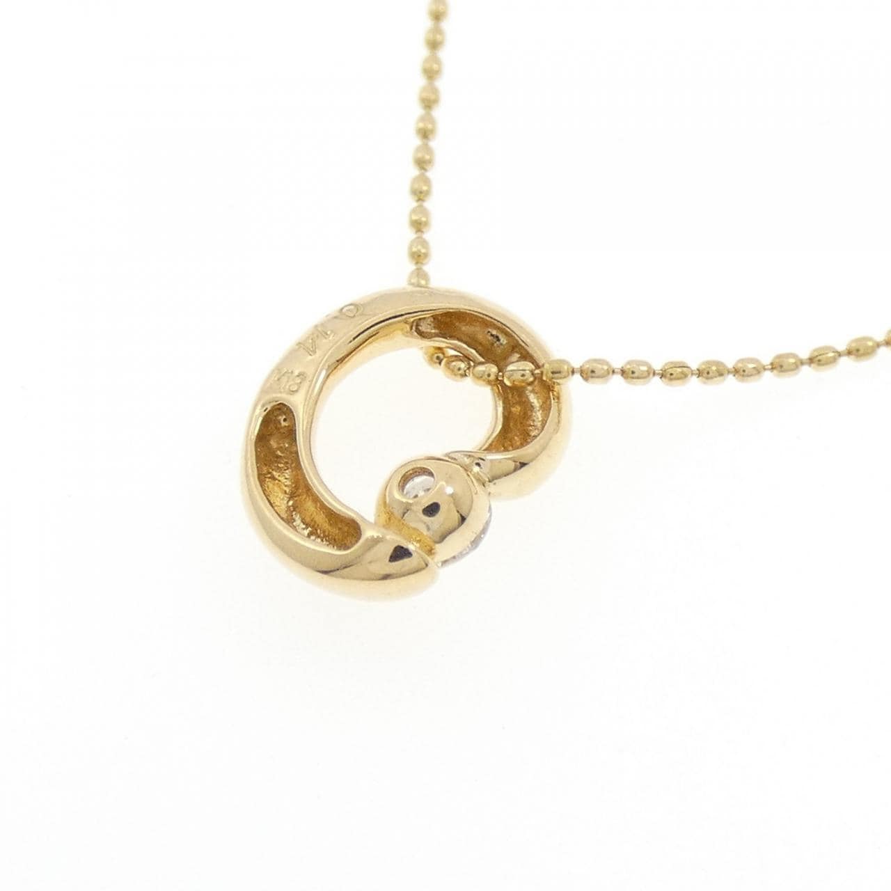 K18YG ダイヤモンド ネックレス 0.14CT