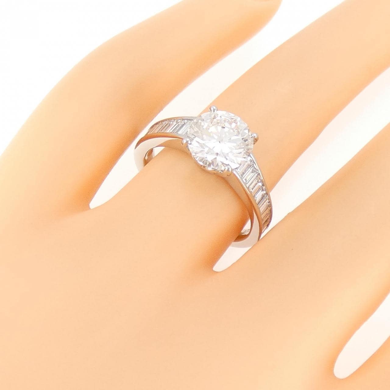【リメイク】PT ダイヤモンド リング 2.012CT G SI1 EXT