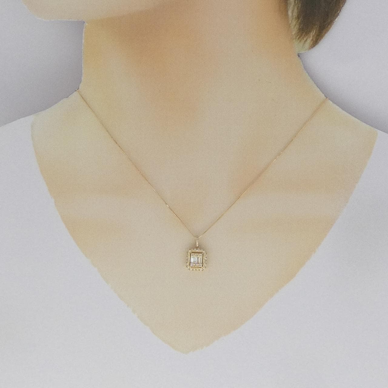 【新品】K18YG ダイヤモンド ネックレス 0.45CT