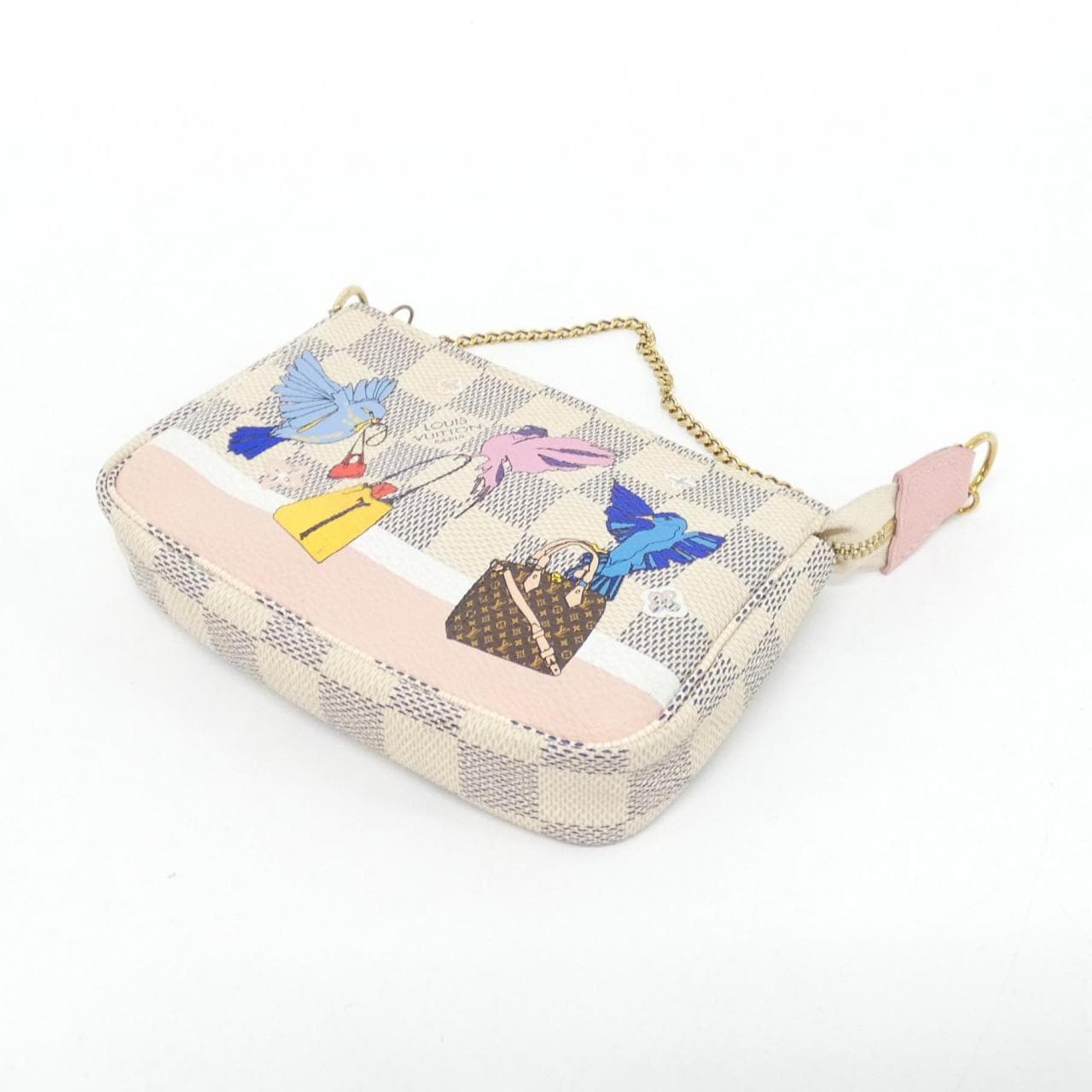 ルイヴィトン ダミエ アズール(ホリデイ) ミニ ポシェット アクセソワール N64451 アクセサリーポーチ