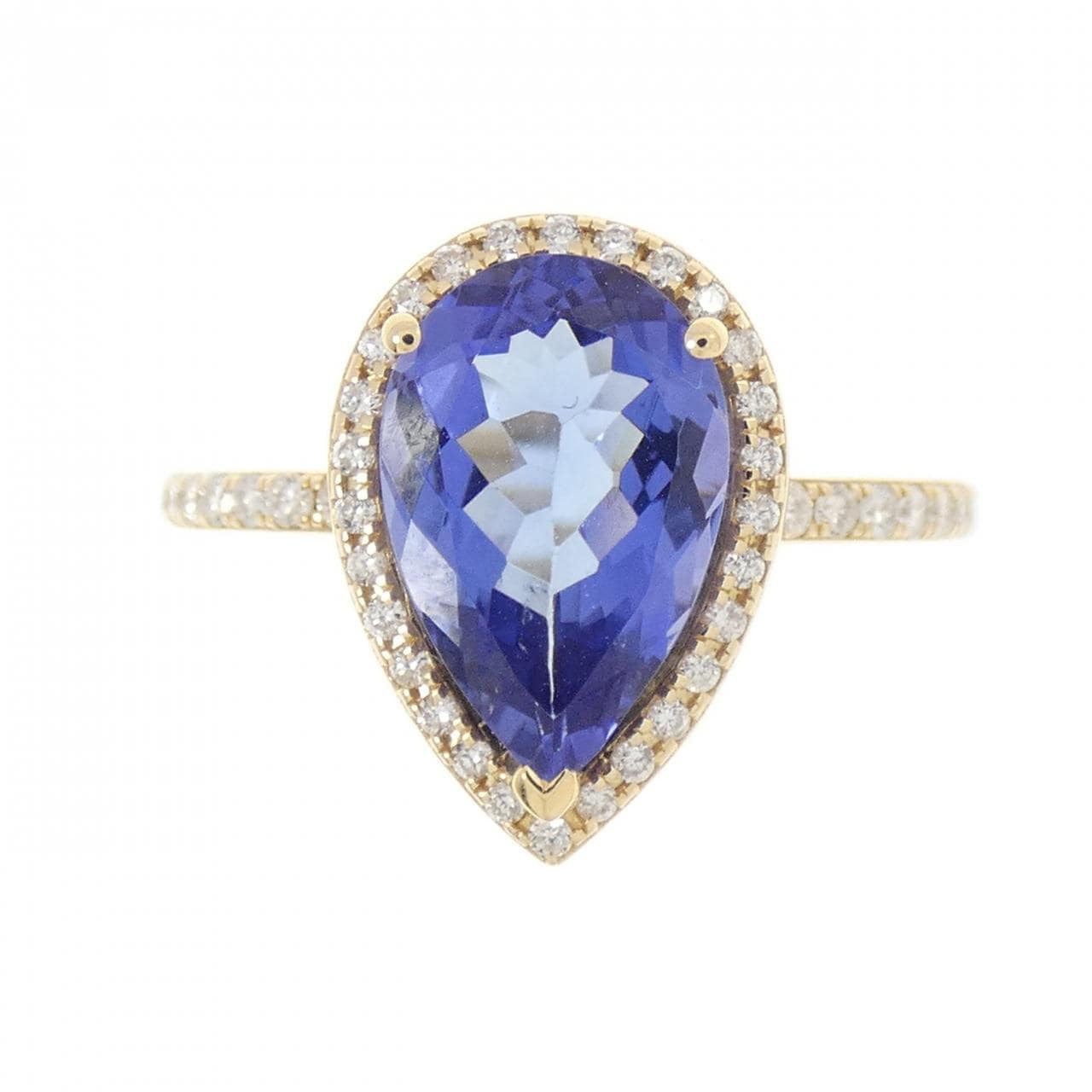 【新品】K18YG タンザナイト リング 2.11CT