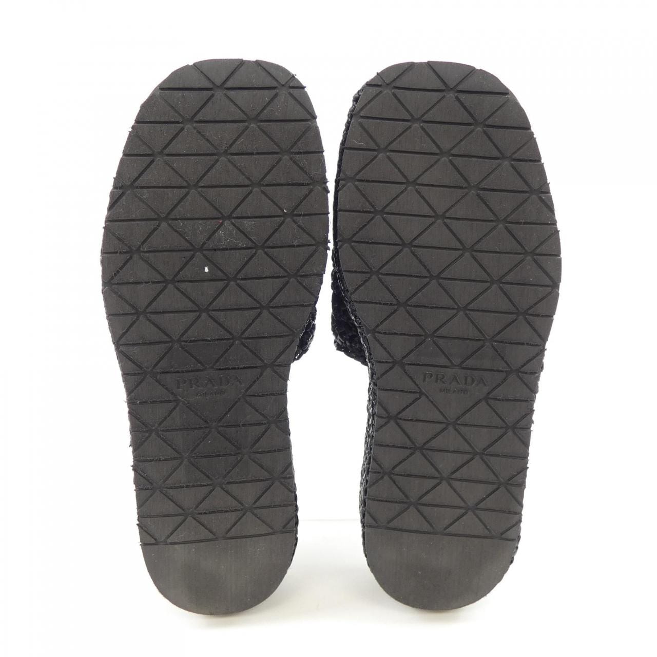 プラダ PRADA フラットフォーム スライド トライアングルロゴ 1XZ761 サンダル