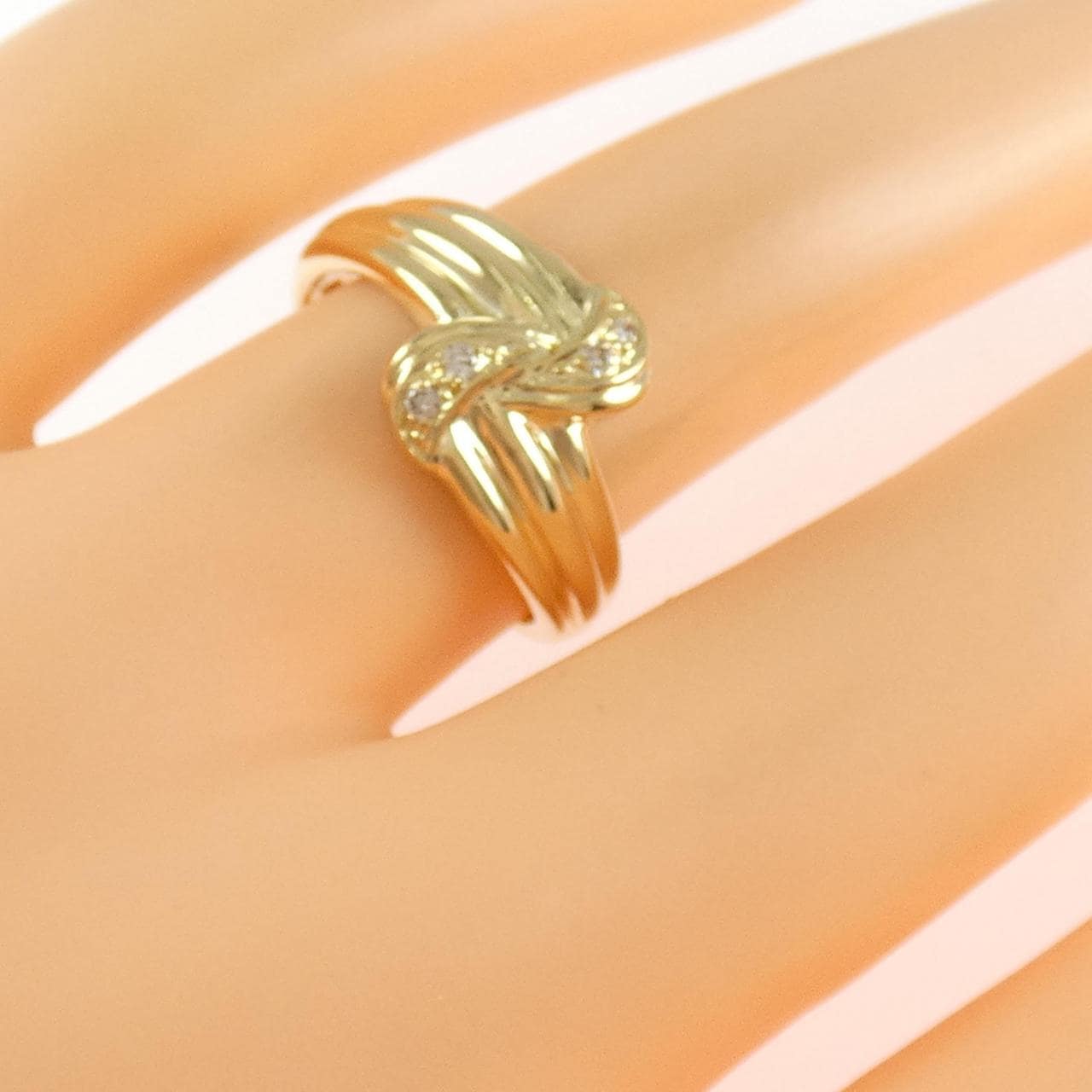 K18YG ダイヤモンド リング 0.04CT