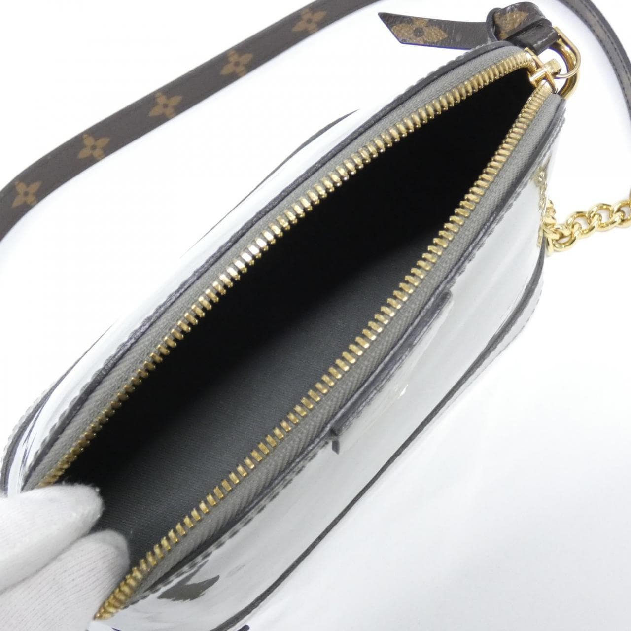 ルイヴィトン モノグラム ヴェルニ ミロワール アルマ MINI チェーン M52748 ショルダーバッグ