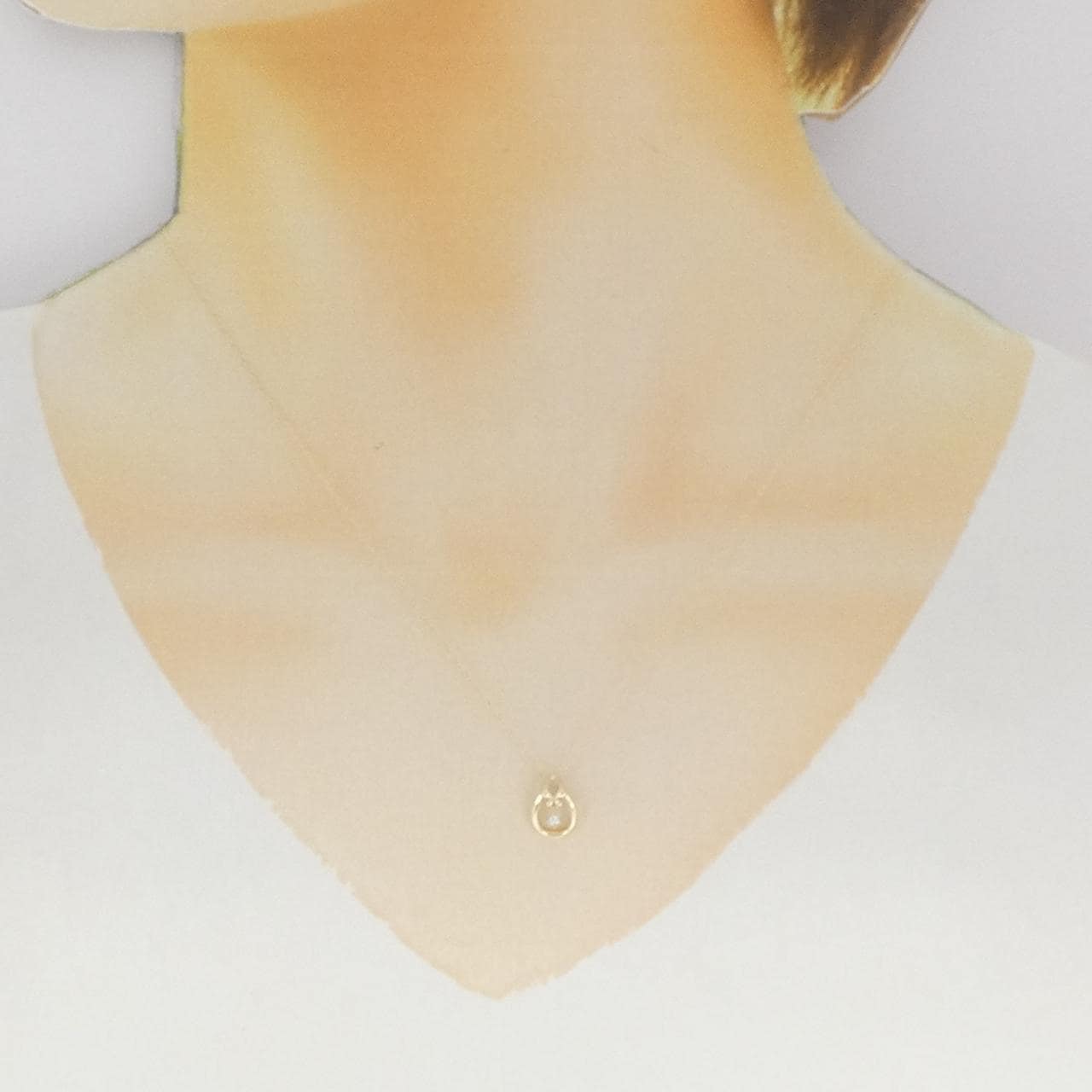 K10YG ダイヤモンド ネックレス 0.01CT