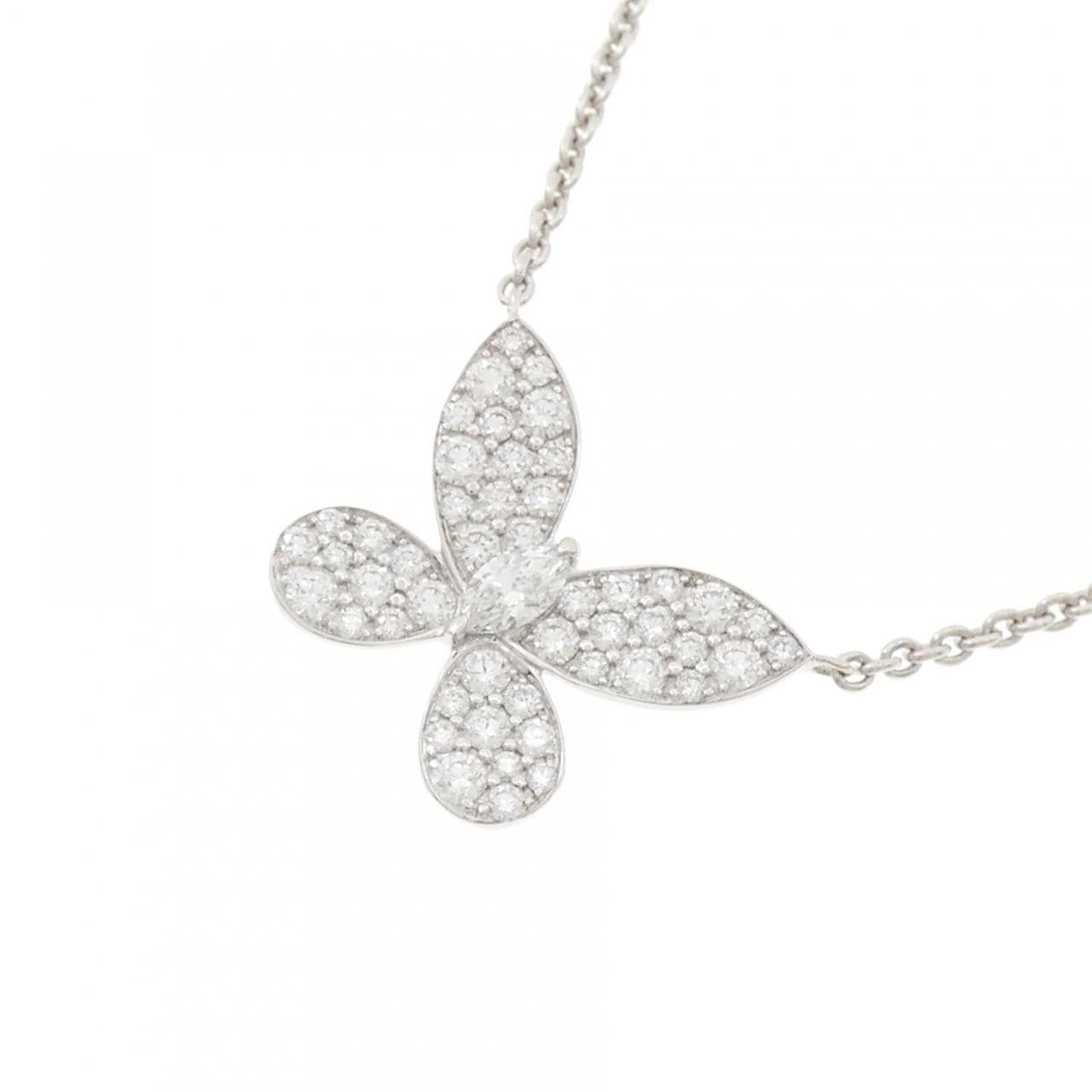 グラフ パヴェ バタフライ ミニ ネックレス