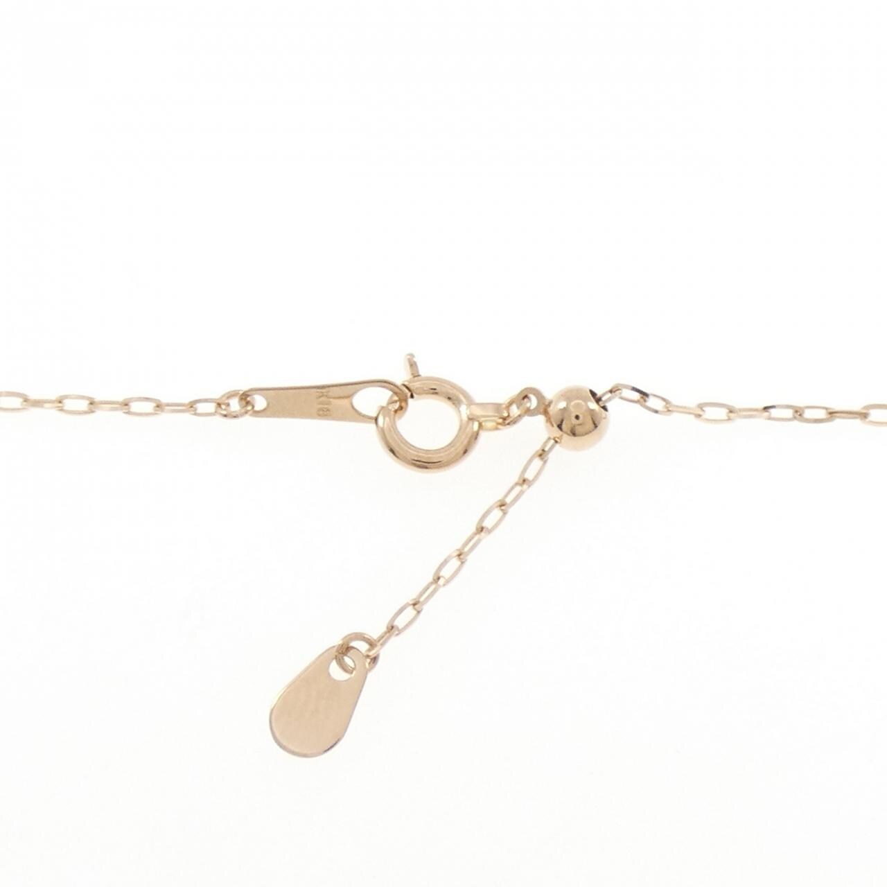 K18PG クロス×ハート ダイヤモンド ネックレス 1.00CT