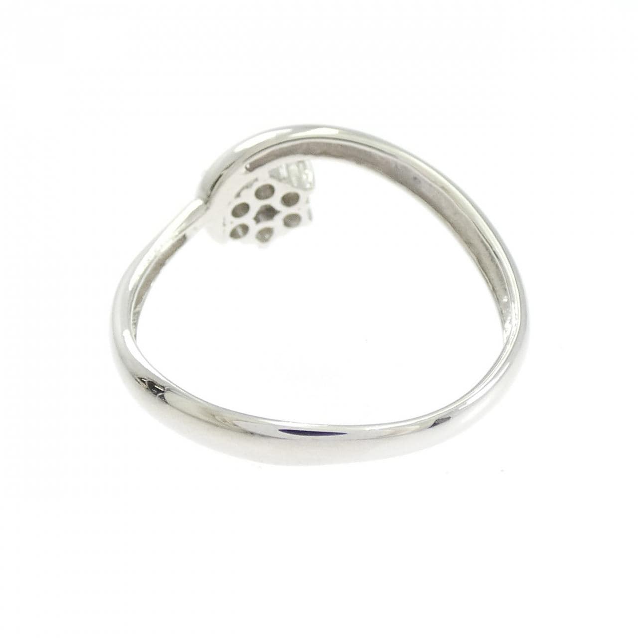 PT900 フラワー ダイヤモンド リング 0.14CT