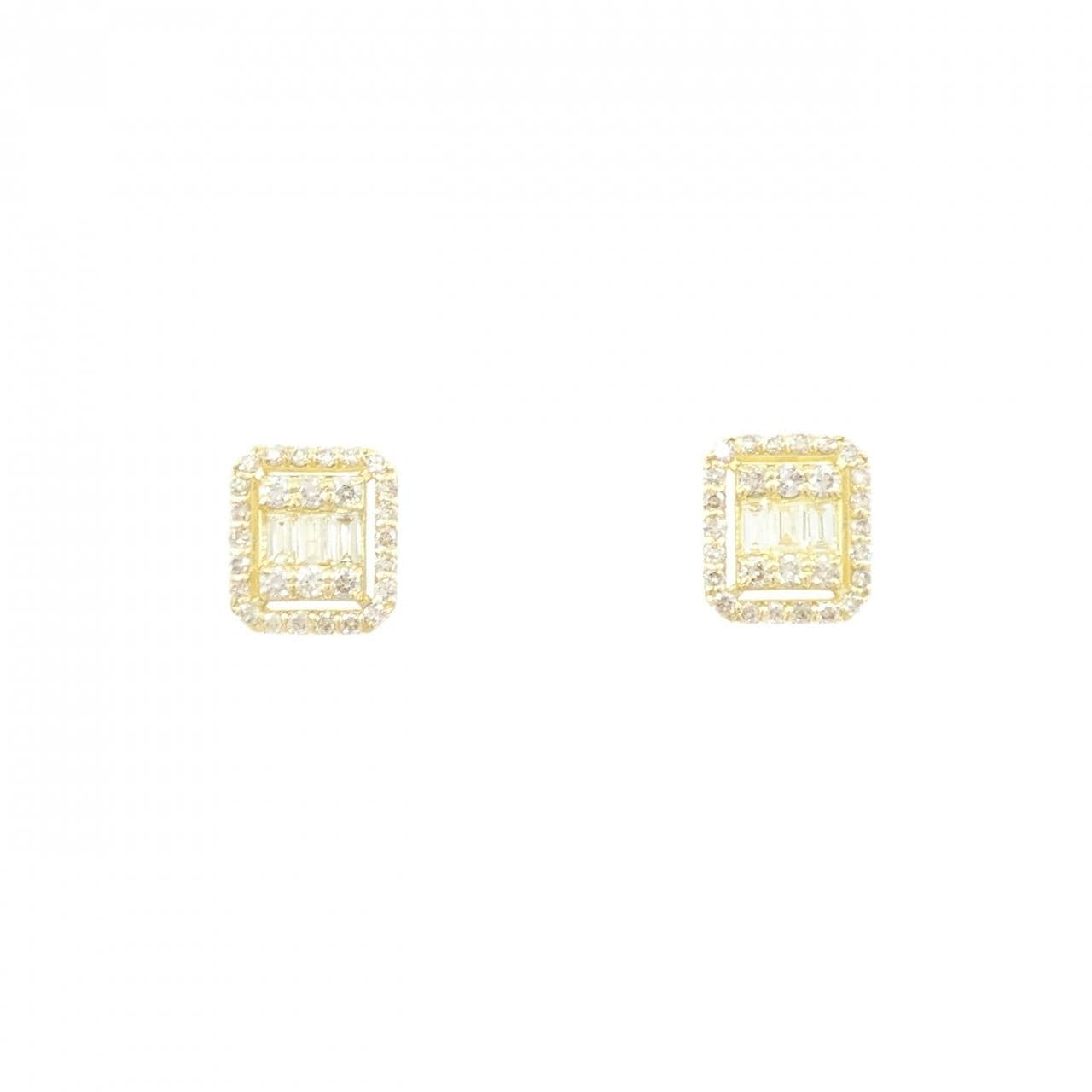 K18YG ダイヤモンド ピアス 0.56CT