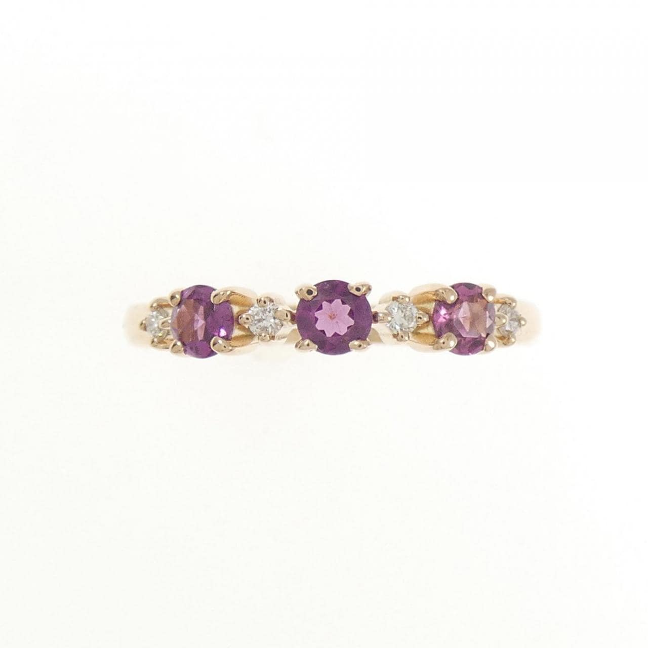 K18PG ガーネット リング