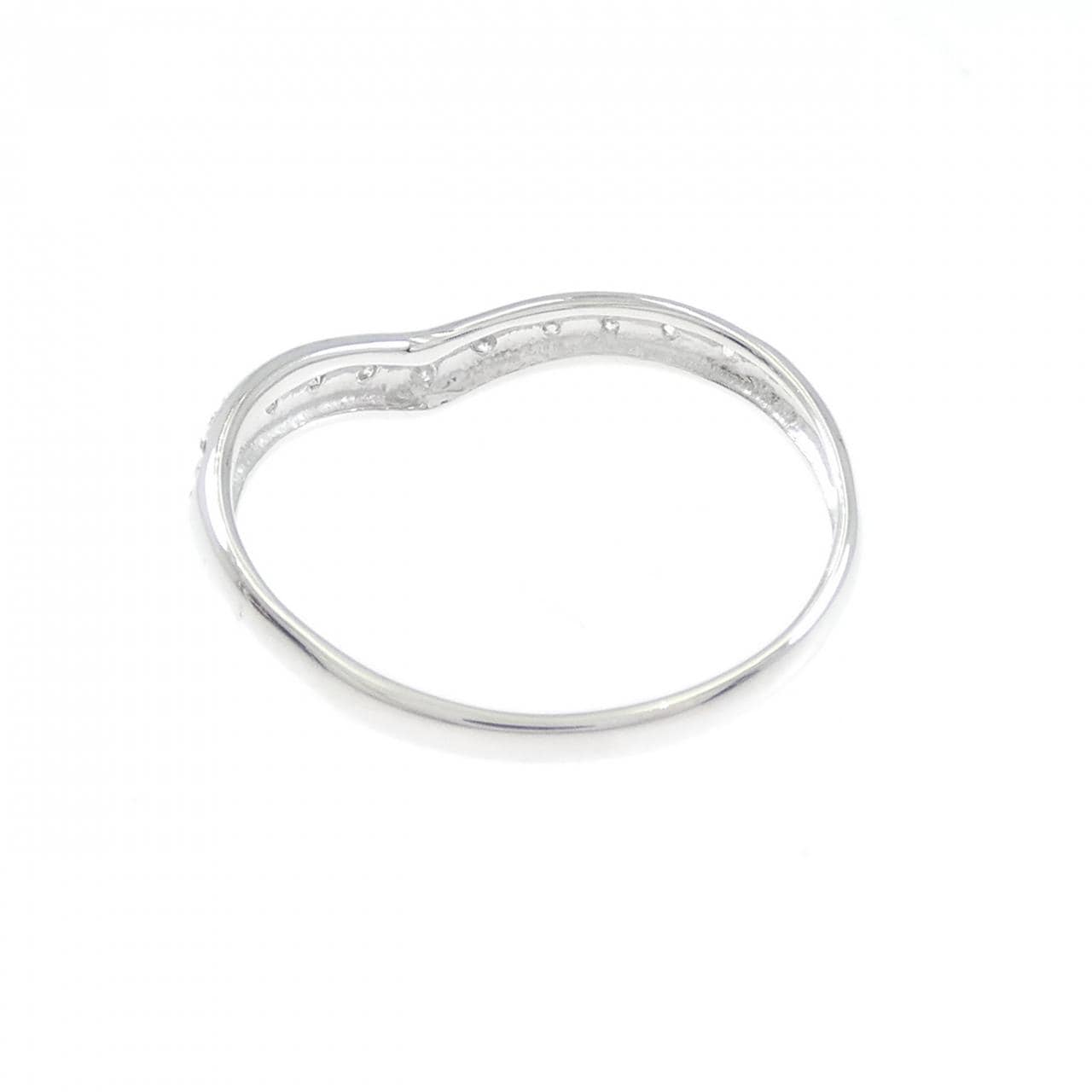 K18WG ダイヤモンド リング 0.12CT