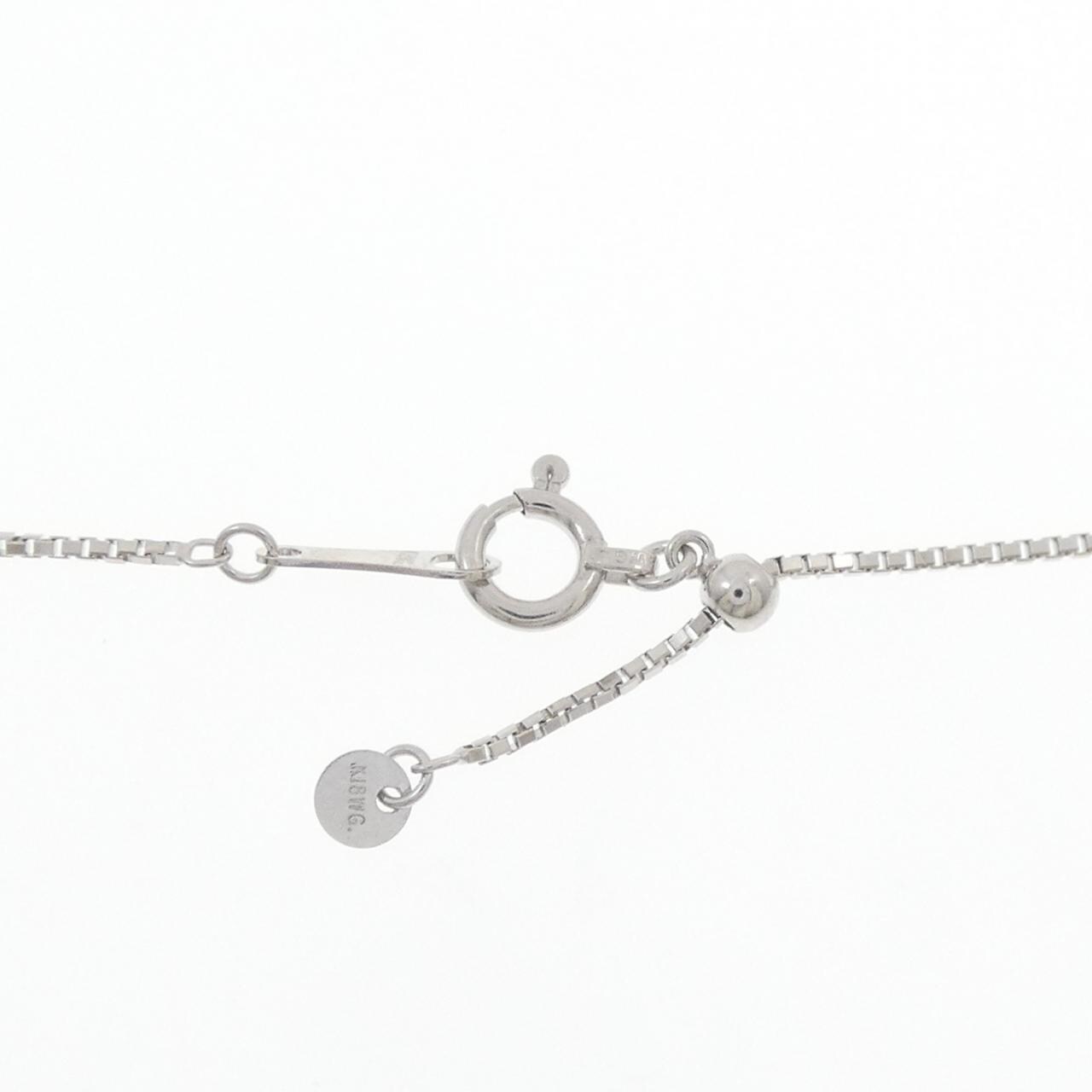 K18WG ハート ダイヤモンド ネックレス 0.50CT