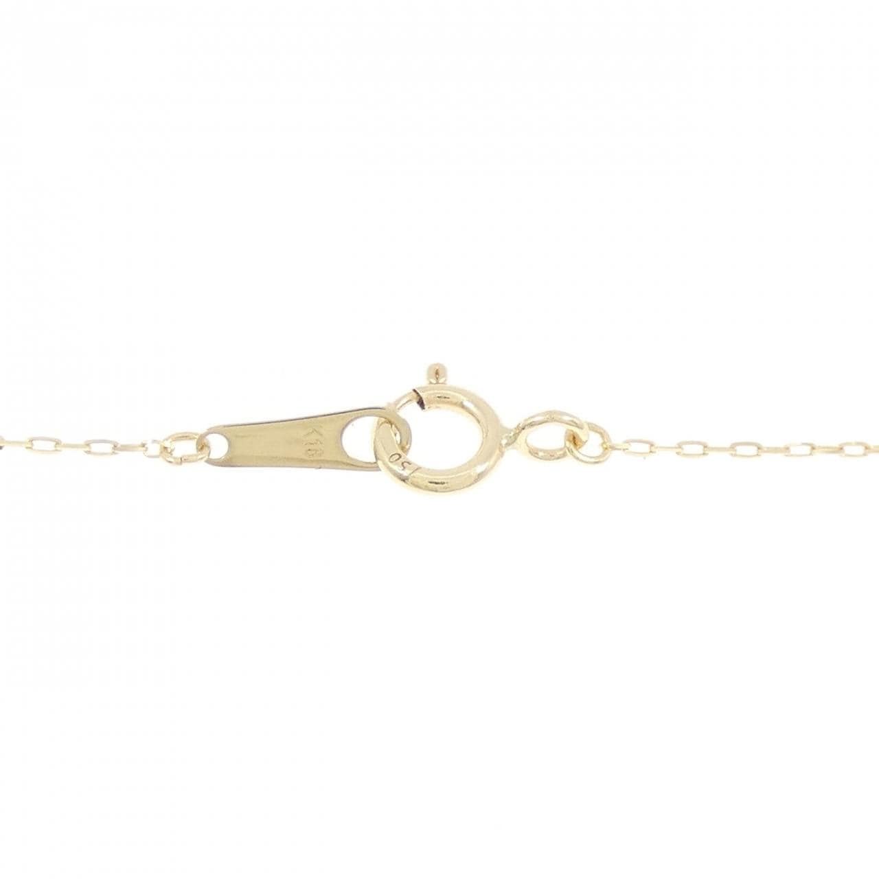 【リメイク】K18YG ダイヤモンド ネックレス 0.37CT