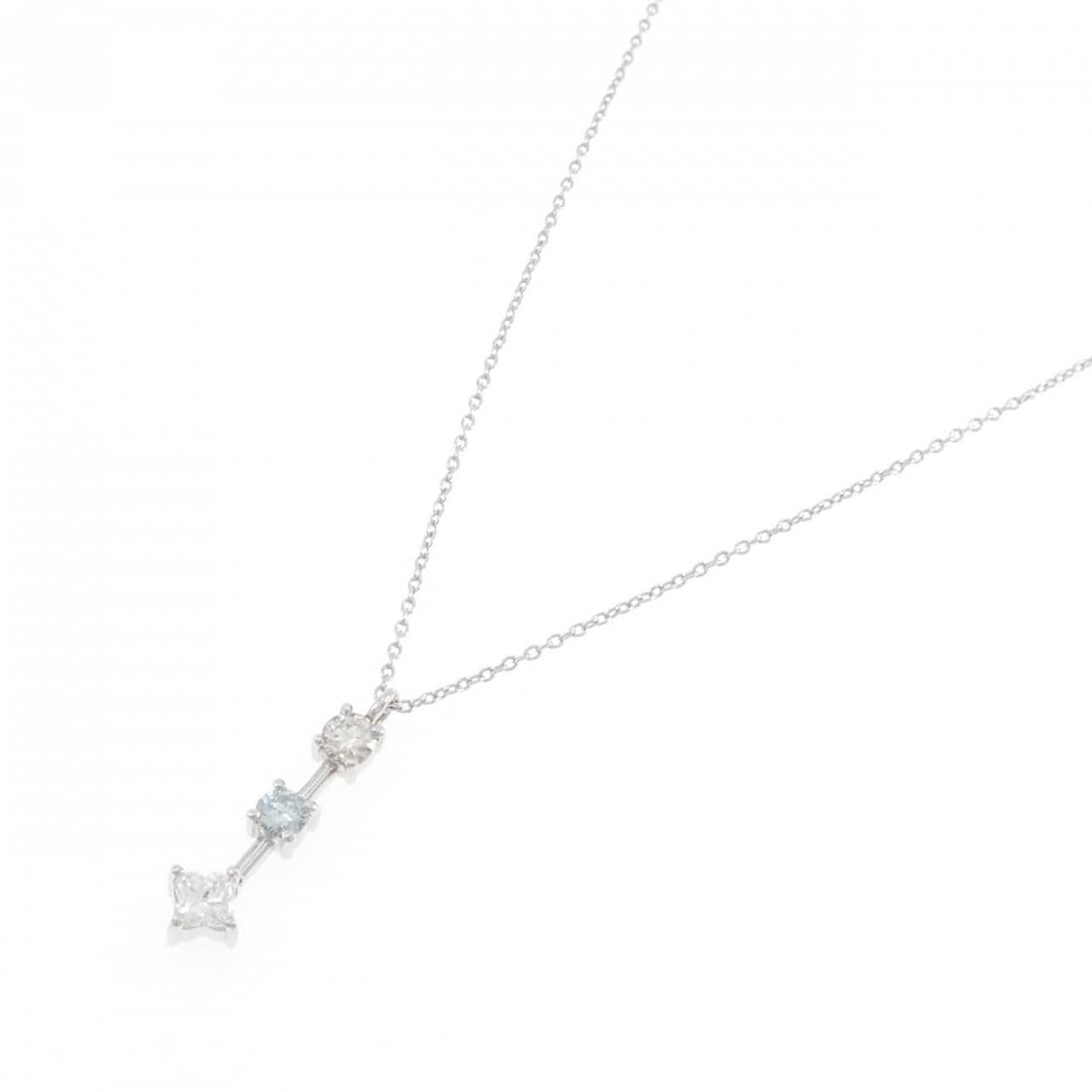 K18WG ダイヤモンド ネックレス 0.406CT