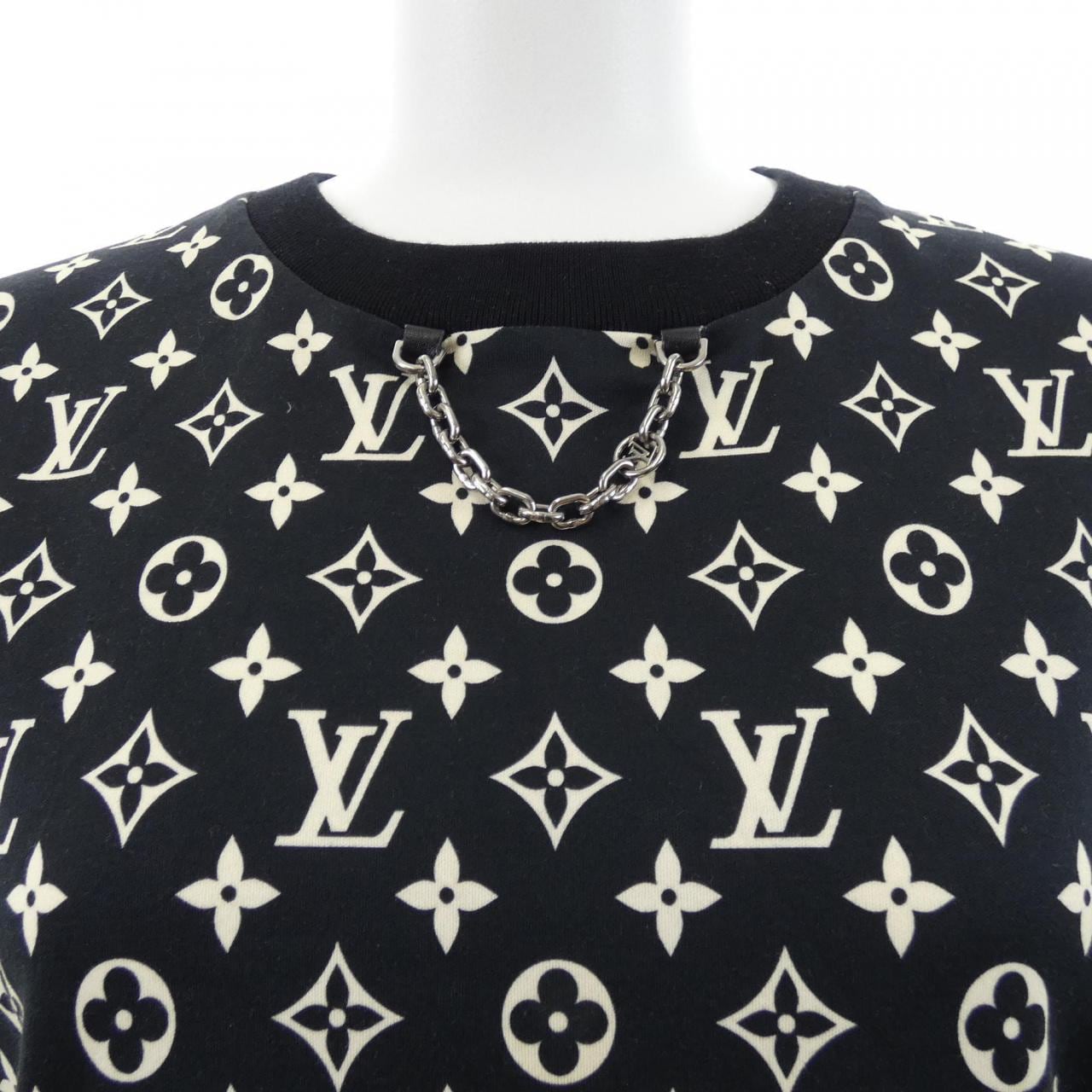 ルイヴィトン LOUIS VUITTON ストライプアクセントモノグラムTシャツ FNTS80TR1 Tシャツ