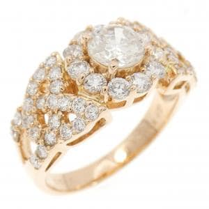 K18PG ダイヤモンド リング 0.62CT