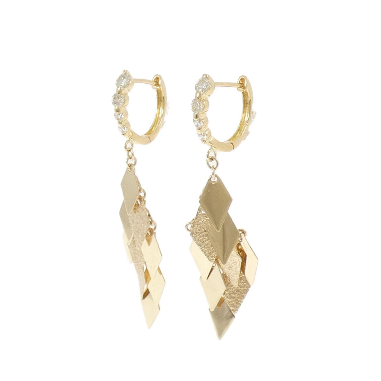 K18YG/K10YG ダイヤモンド ピアス 0.50CT