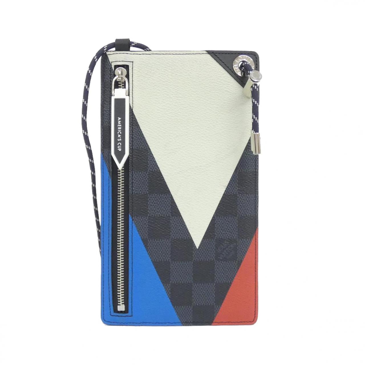 ルイヴィトン ダミエ コバルト(アメリカズカップ) ポシェット フォン N41630 フォンケース