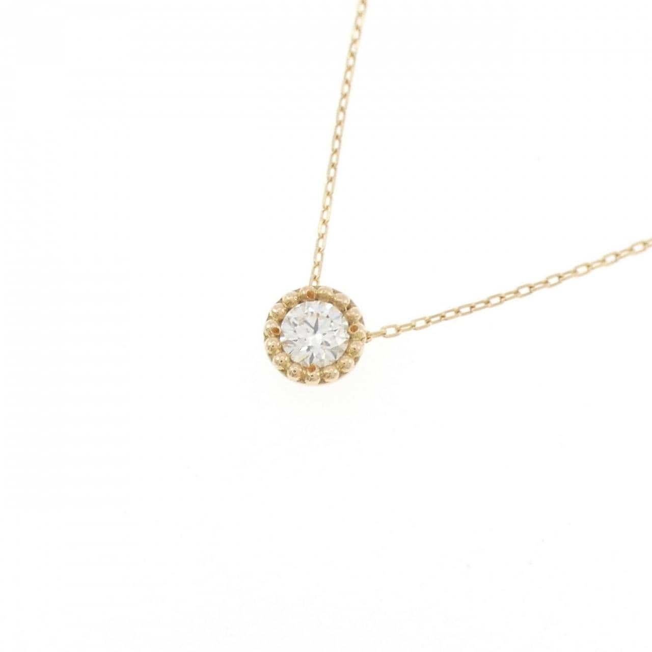 K18YG ダイヤモンド ネックレス 0.10CT
