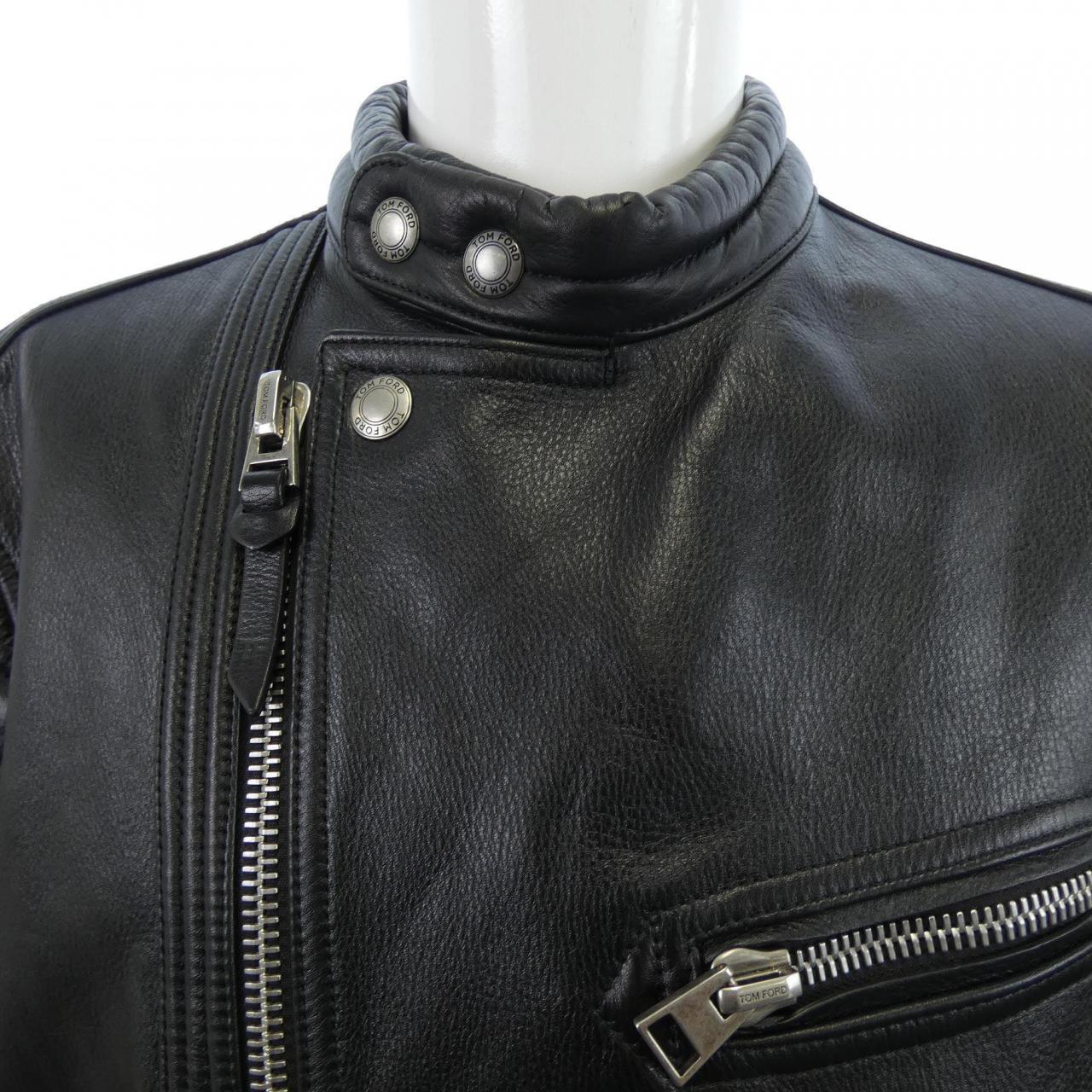 トムフォード TOM FORD BT400 TFL721 レザーライダースジャケット