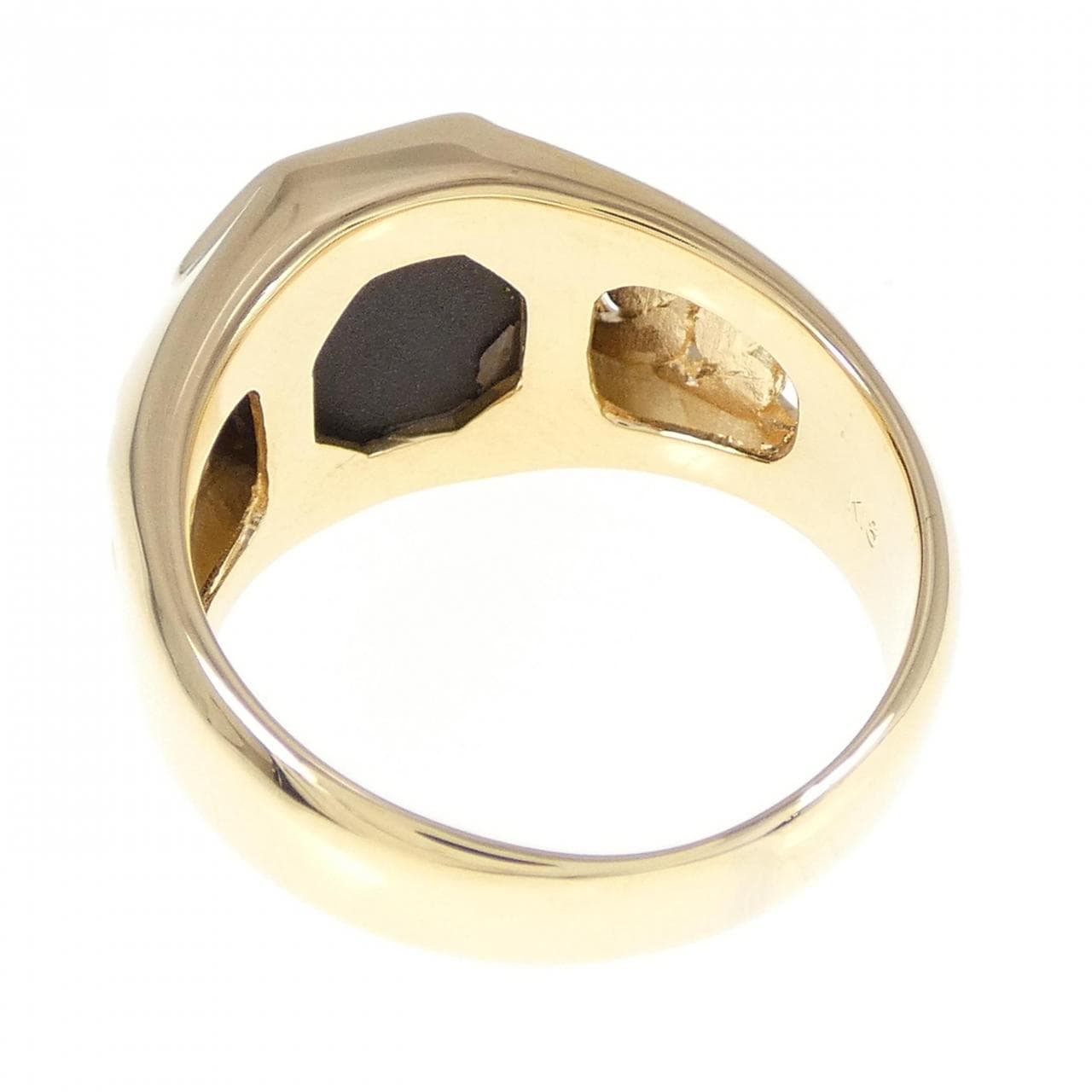 K18YG onyx ring