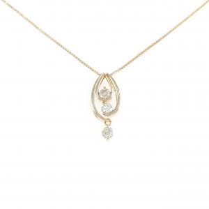 K18PG 2WAY ダイヤモンド ネックレス 0.30CT