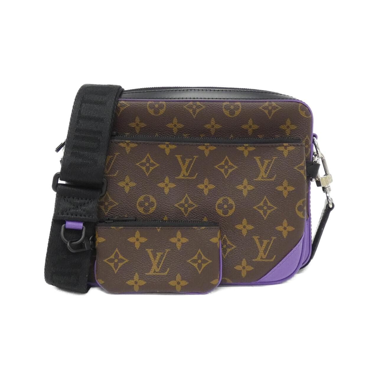 LOUIS VUITTON Monogram Macassar Trio 邮差包 M46266 单肩包