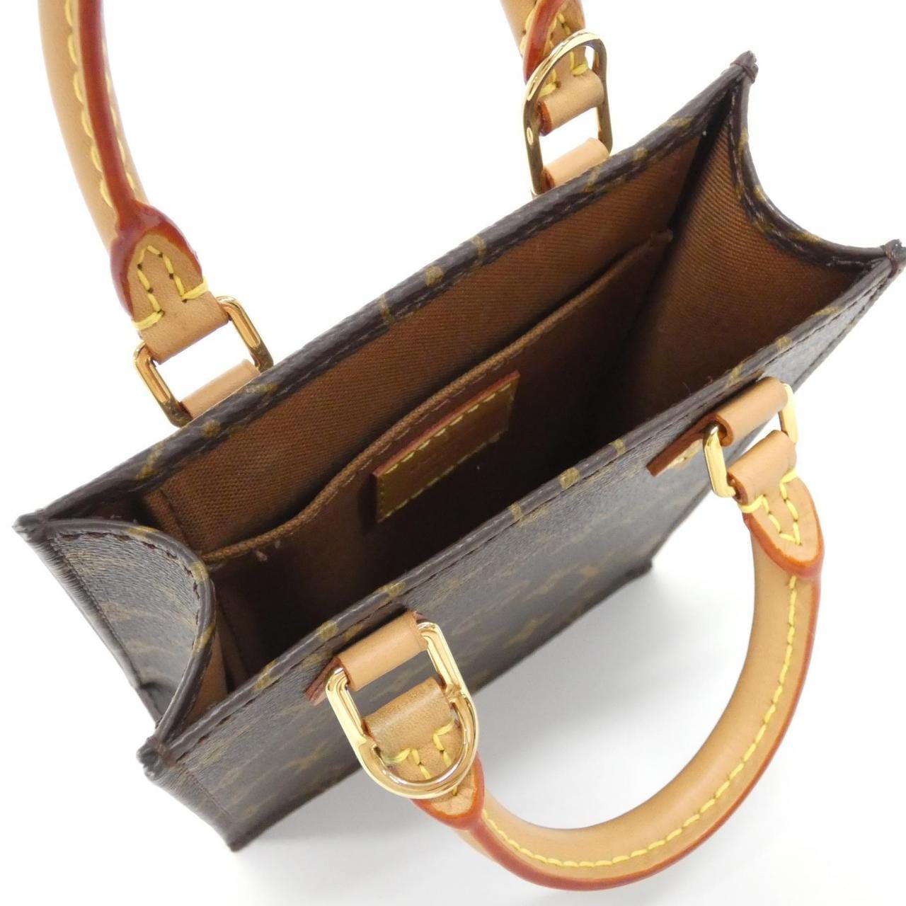 LOUIS VUITTON Monogram Petite Sac Plat M69442 Bag
